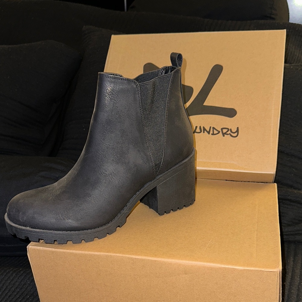 Dirty Laundry Charcoal Ankle Booties